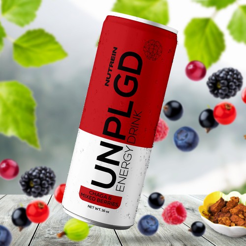 NEW ENERGY DRINK Design by Aleina Co.