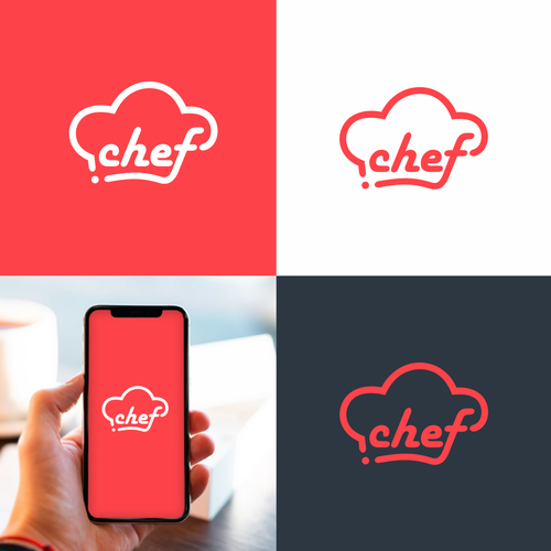 "CHEF": Food & Cooking Social Media Logo Design by pixelmatters