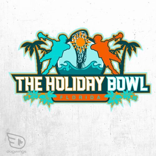 Holiday Bowl Logo Design by Dogwingsllc