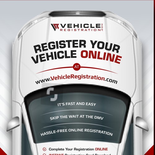 One-Page Flyer for VehicleRegistration.com Design by creati>e.SB