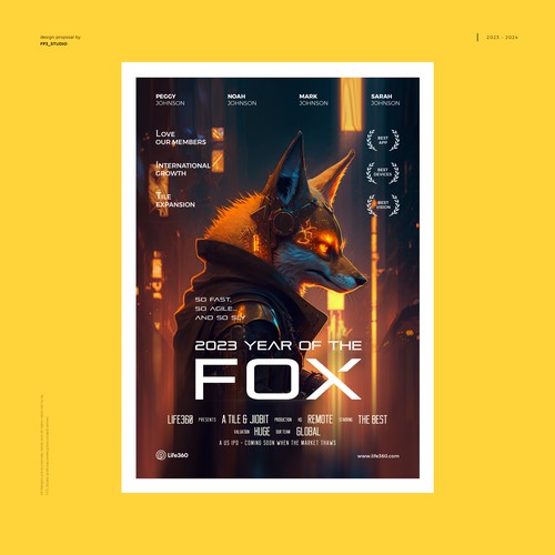 Life360 2023 Year of the Fox Poster Design by FF3