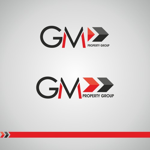 logo for GM Property Group Design by Designdicate™