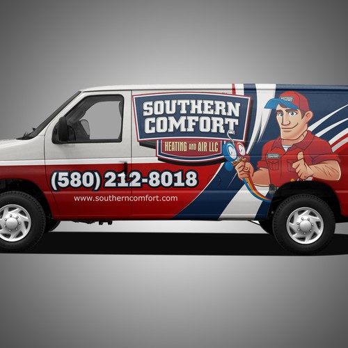 Create the best head turning van hvac van wrap | Signage contest