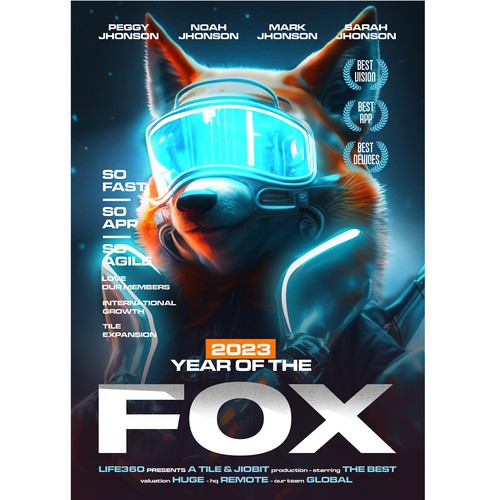 Life360 2023 Year of the Fox Poster Design by CREA CO