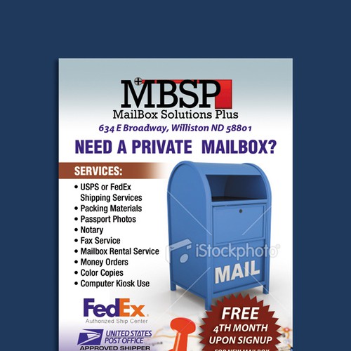 New postcard or flyer wanted for Mailbox Solutions Plus Postkarten