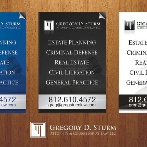Help Gregory D. Sturm, Attorney & Counselor at Law, LLC with a new banner ad Design by ✅✅AnakBabe✅✅