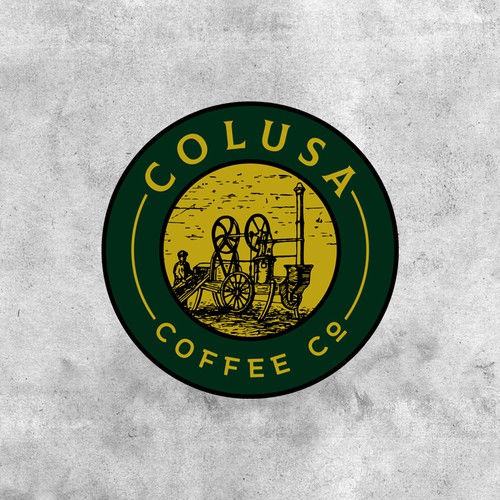 Design an industrial coffee house logo. Alternate logo with  District No. 12 Diseño de pxnstudio°