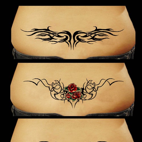 Diseño de Fake Lower Back Tribal Tattoos  needs a new illustration de ROODHAAR