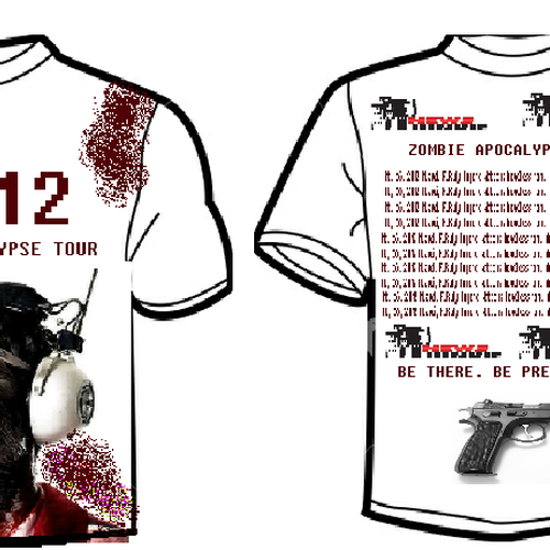 Zombie Apocalypse Tour T-Shirt for The News Junkie  Design von Melanime