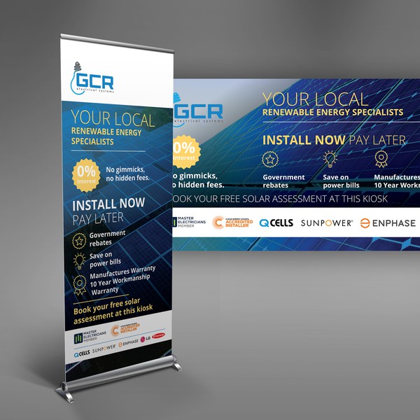 Pull up banner for GCR Electrical Systems
