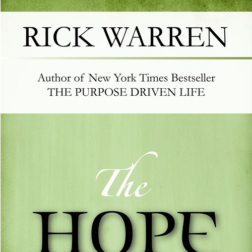 Design Rick Warren's New Book Cover Design by e3