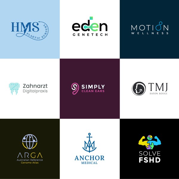 A minimalist, modern and professional Medical logo collection