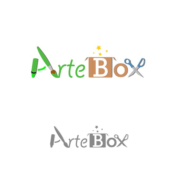 Design by Jamie B titled "Logo concept for ArteBox"