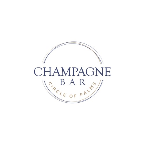 Luxury and modern Champagne Bar logo Design von alediba