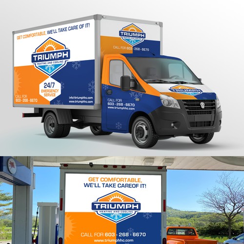 HVAC van wrap Design by Bittu2015