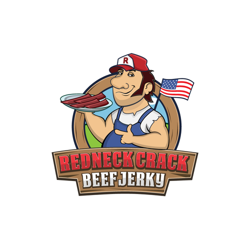 Redneck Crack Beef Jerky Design by The Dutta