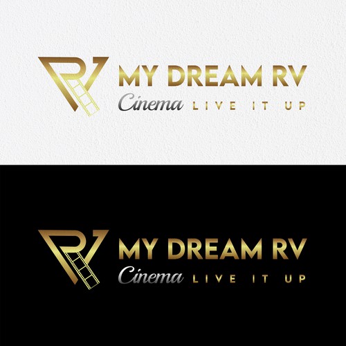 RV COMPANY EXPANDS INTO MOVIES AND PRODUCTION . NEED TO BLEND TO EXISTING LOGO Design by Sukrawinata