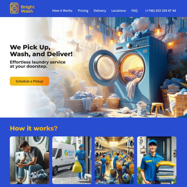 Loundry Landing Page