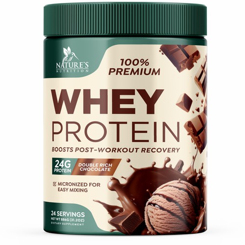 Design Tasty Whey Protein Chocolate Design Needed for Nature's Nutrition di GenScythe