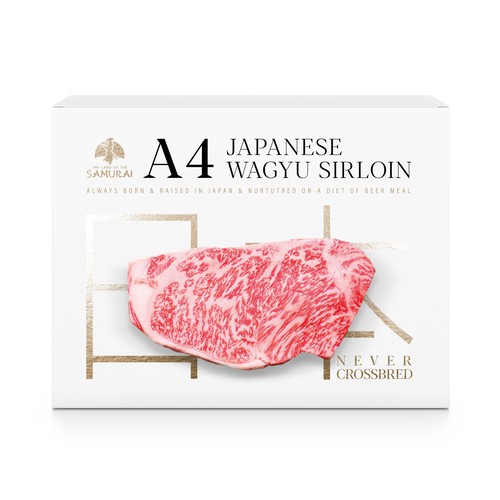 100% JAPANESE WAGYU STEAK Design by MarsiDesign