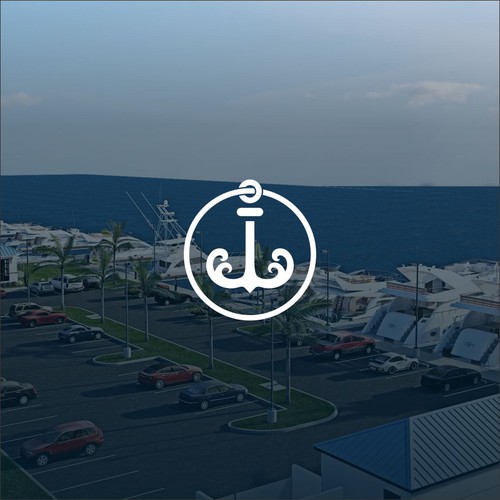 Design logo for newest and greatest mega-yacht marina in yachting capital of world.  Onward work. Design by Kharis.id