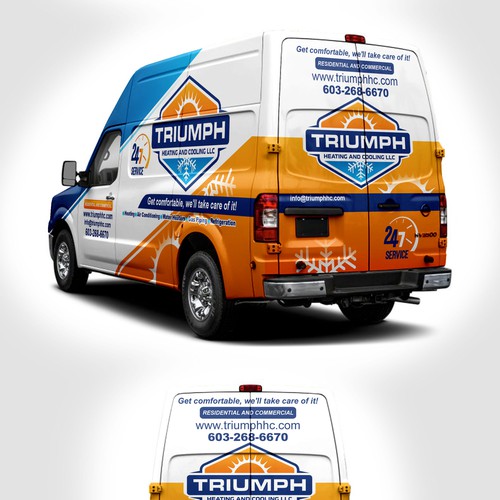 Hvac van wrap Design by victims