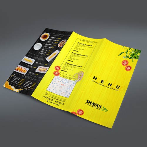 Design a menu for middle eastern restarant Design by Levy Camara