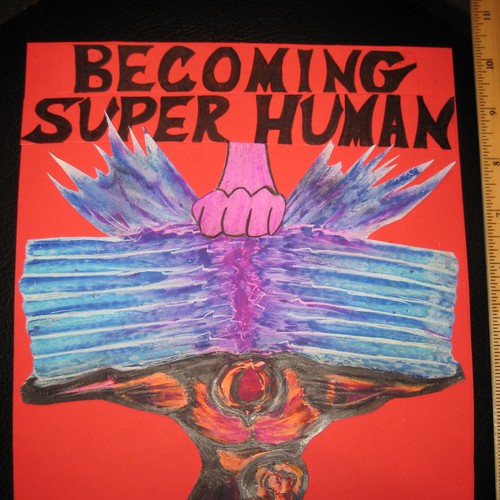 "Becoming Superhuman" Book Cover Réalisé par Jeff H.