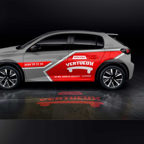 Simple Classy car design for a company that teach people how to drive Design by Bogi_Graphics