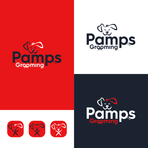 "Simple Yet Meaningful Logo for mob dog grooming Design by kamallia