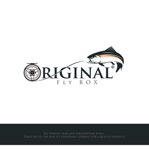 Create a logo for a fly fishing subscription box and online store