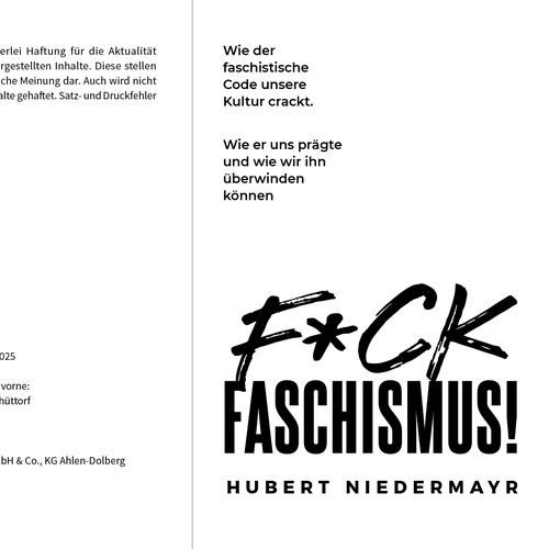 "Faszinierendes Buchprojekt, das allgemein aufrütteln soll, sucht professionellen Satz!" winning Other book or magazine by Updatefordesign