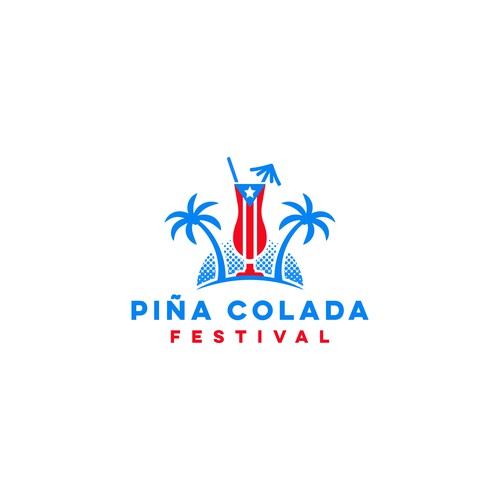 Piña Colada Festival Logo and Branding Package Design by Monsant