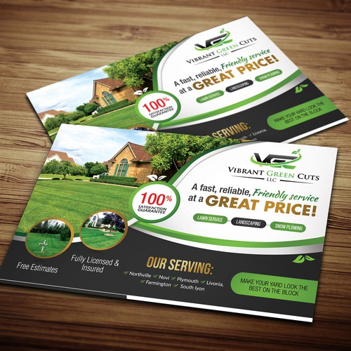 Lawn and Landscape Advertisement Design by 123Graphics