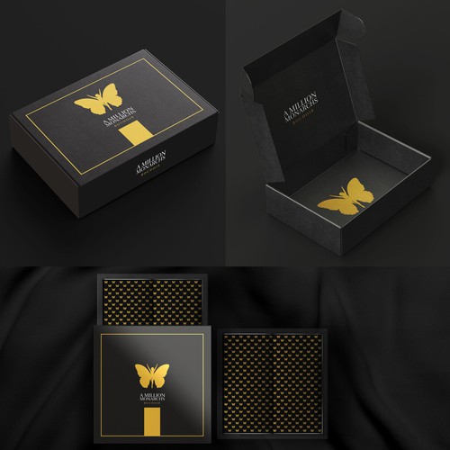 Matte Black Branded Box Design by badzlinKNY