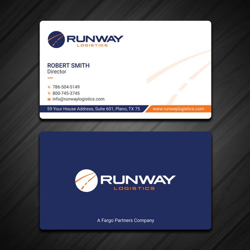Design di Runway Logistics Business Card di Rskylight