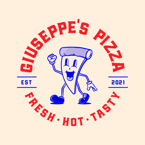 Modern & hip logo for a mobile pizza business Design by BearFace™