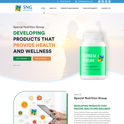 Diseño de página web propuesta en el concurso por pb⚡️