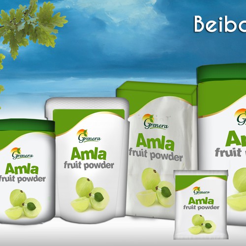 Amla Fruit Powder Label Design by Heart Favorite Designs