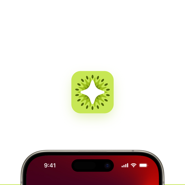 Design by Shad! titled "Kiwifruit icon for LeanAI Calories Tracking App"