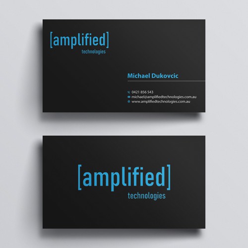 Tech company business card design Design by Rskylight