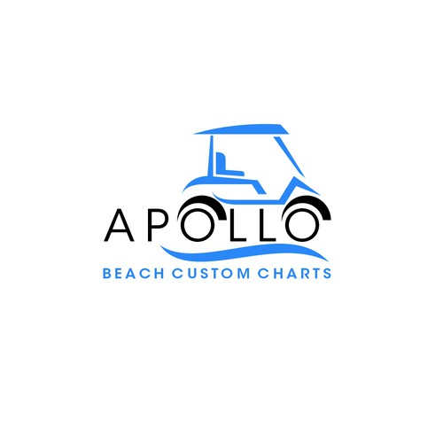 Fun, powerful logo for Custom Golf cart company Design by 123Graphics