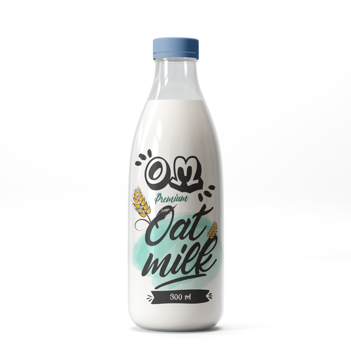 New oat Milk label Design by halesen