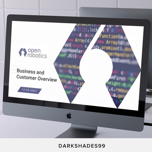 Open Robotics PowerPoint Design by DARKSHADES99