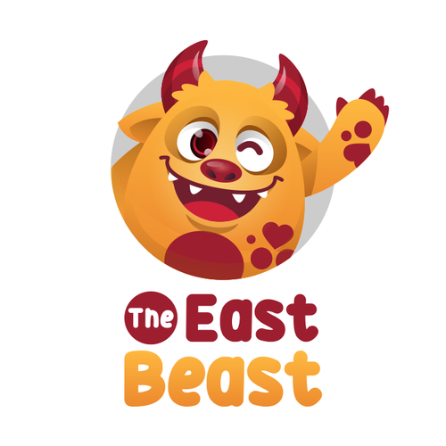 The East Beast - a fun mascot for an elementary school Design by Nandatama ✪