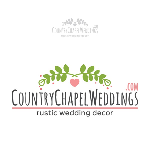Design by Weing Leung titled "Create a logo for our handmade rustic wedding supply store"