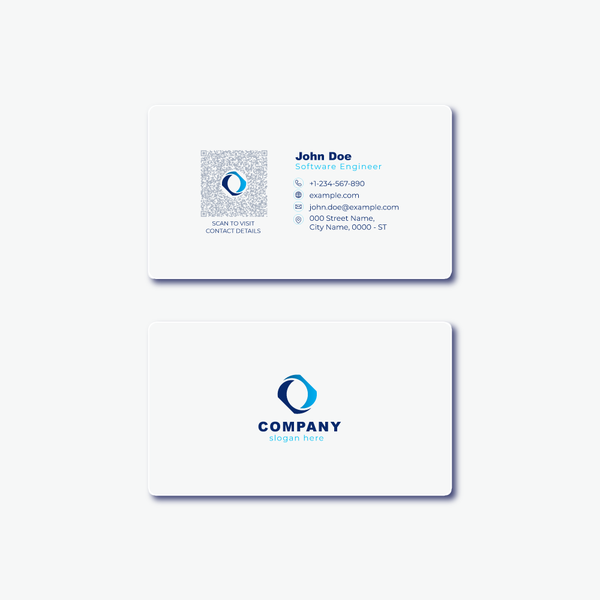 Business Card with Dynamic QR Code