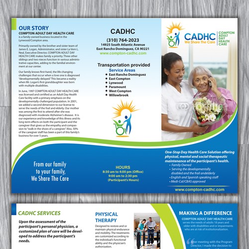 Help Compton Adult Day Health Care with a new brochure design Design by Arttero