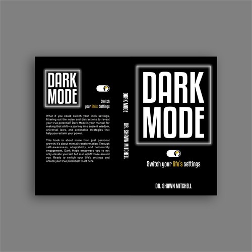 Dark Mode Book Cover Design by IdeAde