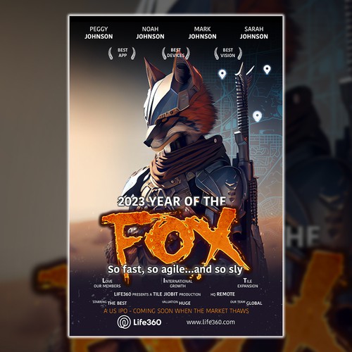 Life360 2023 Year of the Fox Poster Design by MeDesign✦